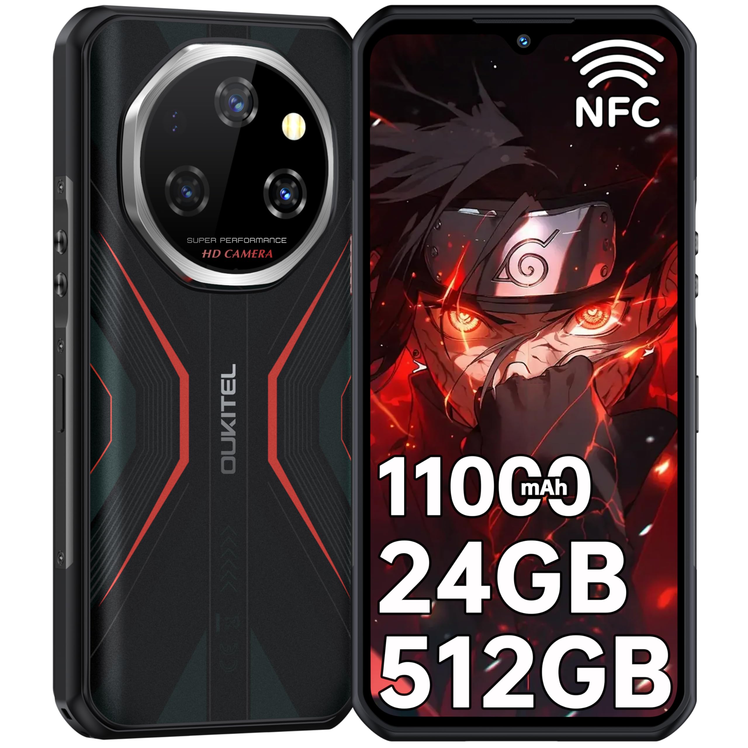 Amazon | OUKITEL WP55S Android 15 SIMフリー スマホ 本体 24GB RAM